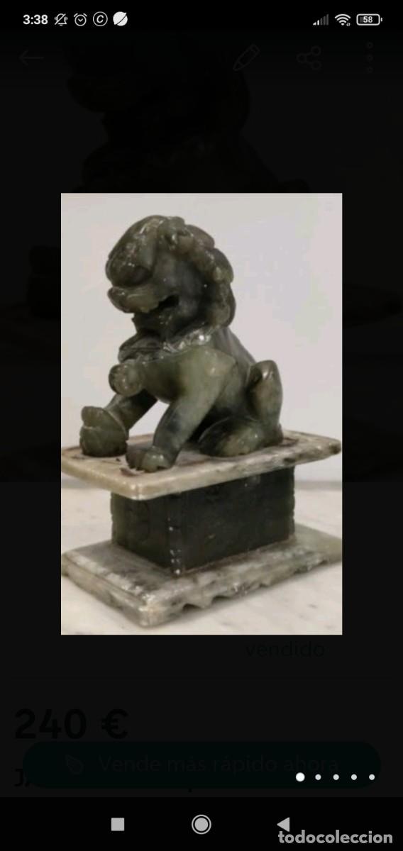 Antig&uuml;edades: DOS LEON FOO JADE como en la foto - Foto 2