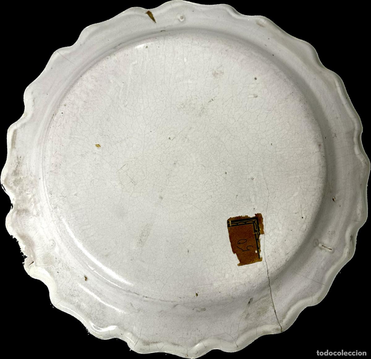 Antig&uuml;edades: DOS PLATOS DE ALCORA . S, XIX - Foto 3