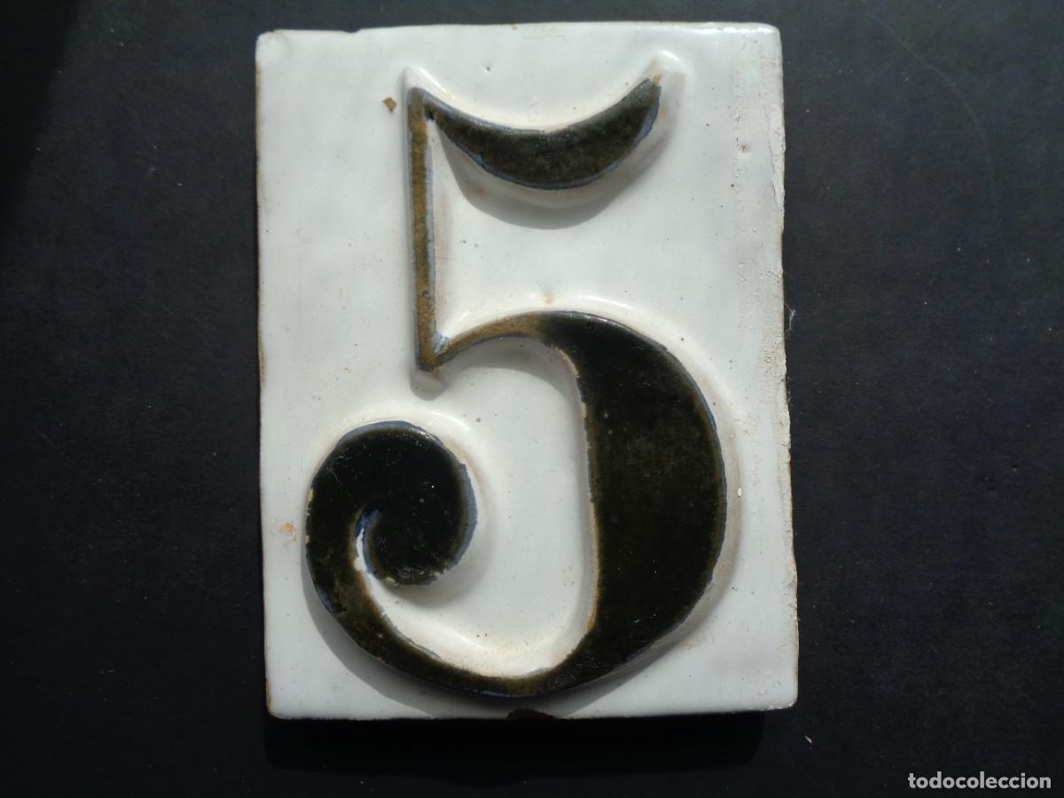 Antig&uuml;edades: NUMERO 5 DE CERAMICA - Foto 1