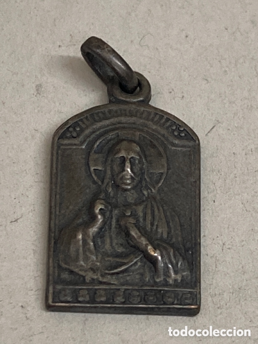 Antig&uuml;edades: Medalla de plateada religiosa - Foto 1