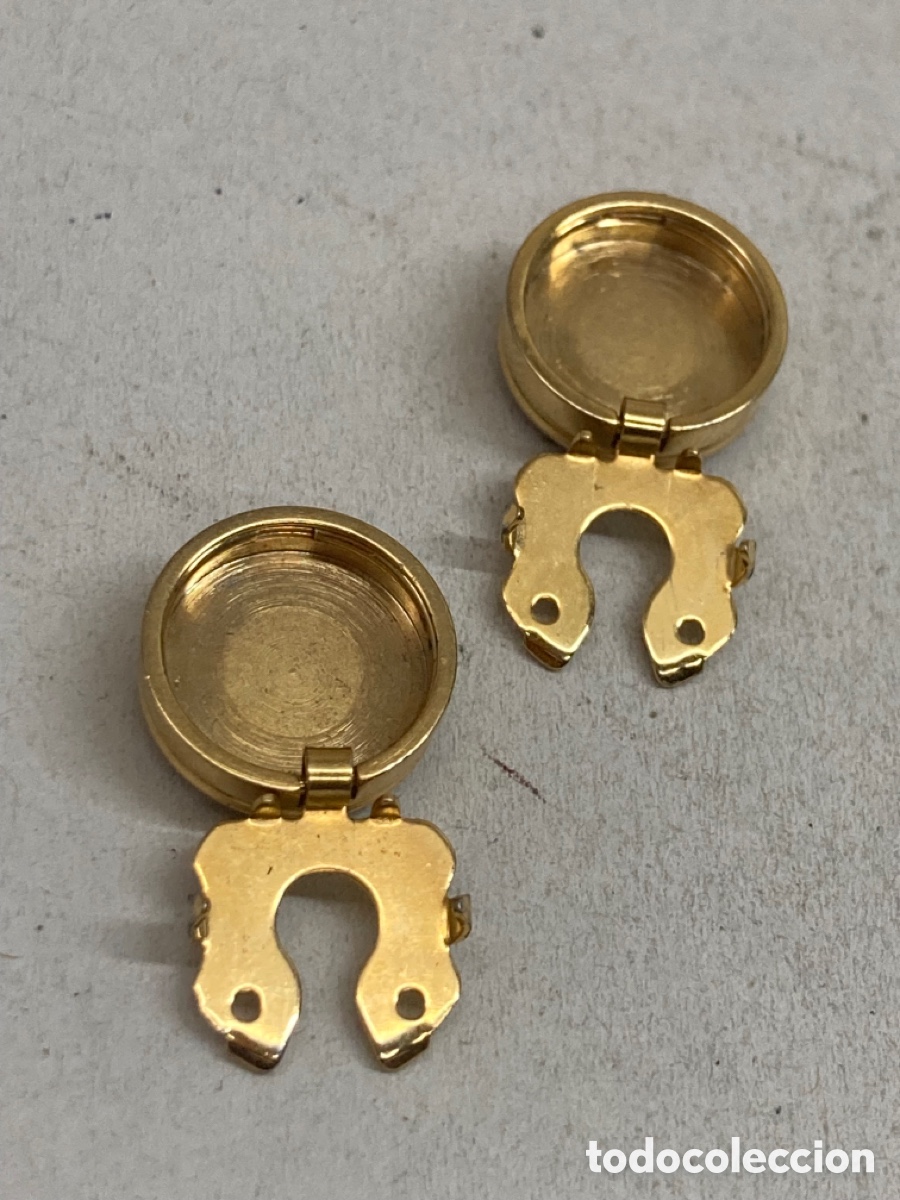 Antig&uuml;edades: Gemelos Damascado dorado/G3 - Foto 2