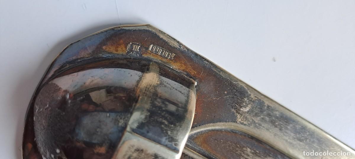 Antig&uuml;edades: Benditera plata Meneses, con marchamo - Foto 5