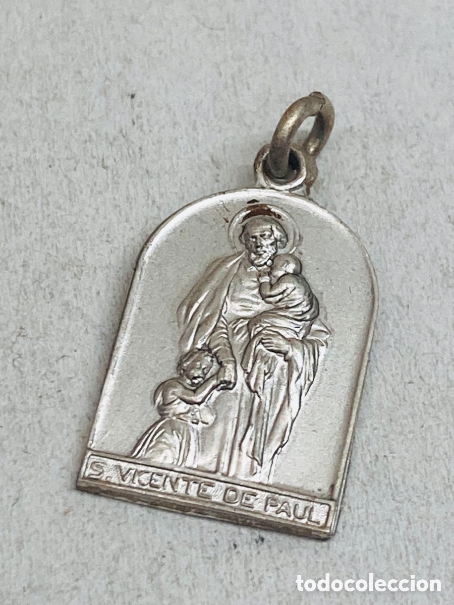 Antig&uuml;edades: Medalla religiosa met&aacute;lica - Foto 1