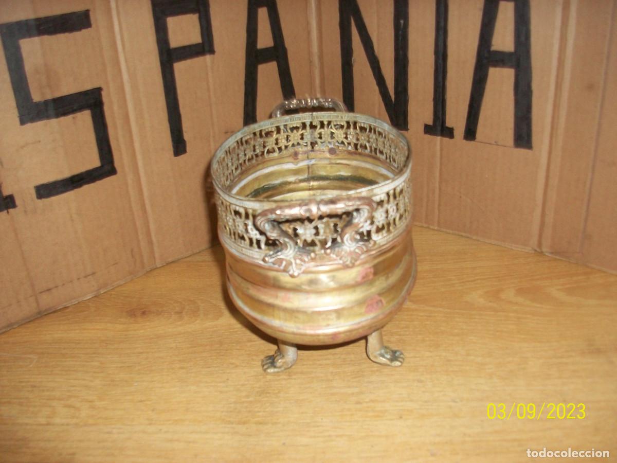 Antig&uuml;edades: ANTIGUO CENTRO DE MESA EN BRONCE - Foto 2