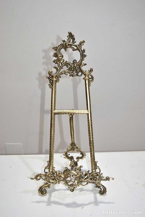Antig&uuml;edades: ATRIL LUIS XV DE BRONCE DORADO - Foto 2