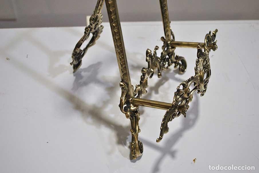 Antig&uuml;edades: ATRIL LUIS XV DE BRONCE DORADO - Foto 6