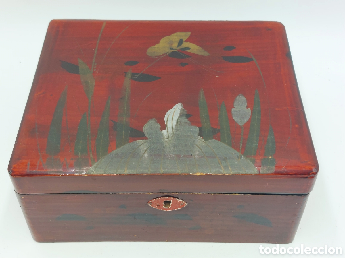 Antig&uuml;edades: CAJAS LACADAS ANTIGUAS - Foto 5