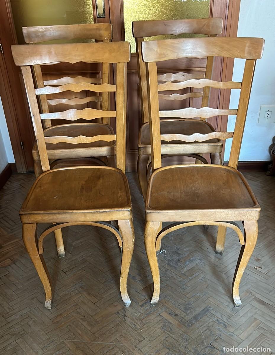 Antig&uuml;edades: SILLAS ANTIGUAS CONJUNTO DE 4 UDS. - Foto 2
