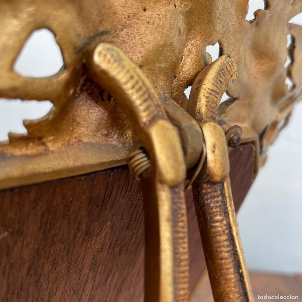 Antig&uuml;edades: Marco de bronce con Angeles - Foto 5