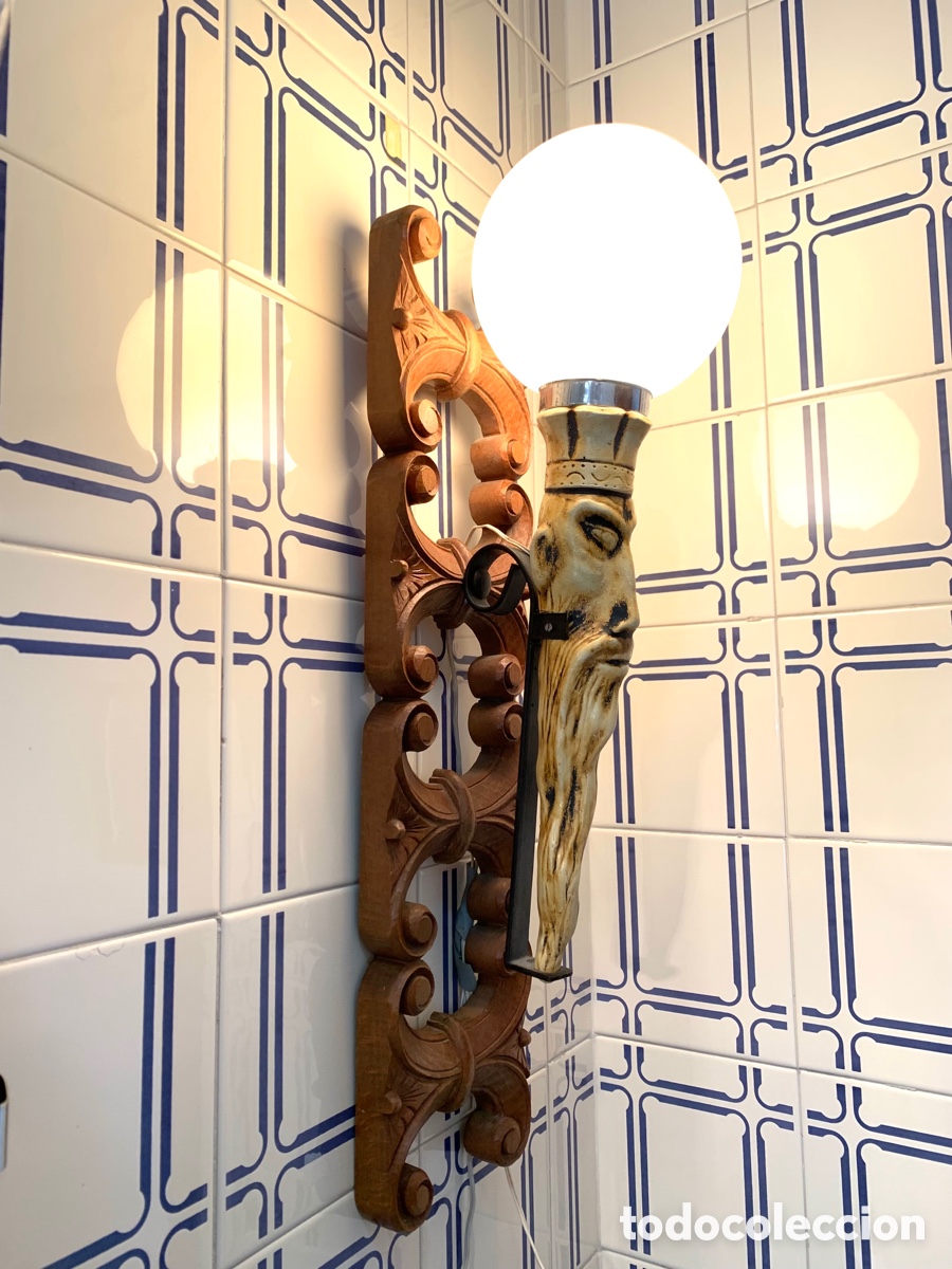 Antig&uuml;edades: ANTIGUO APLIQUE DE PARED - Foto 6