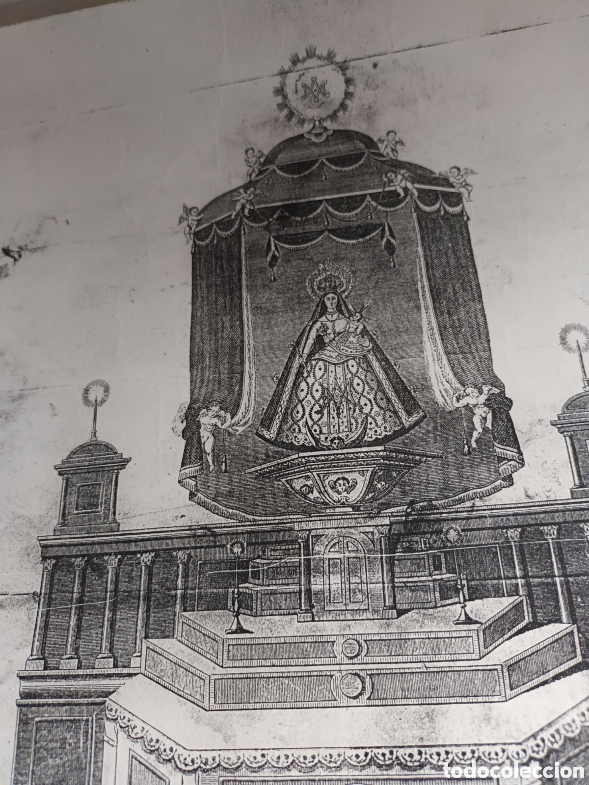 Antig&uuml;edades: L&aacute;mina Virgen de las Nieves - Foto 6