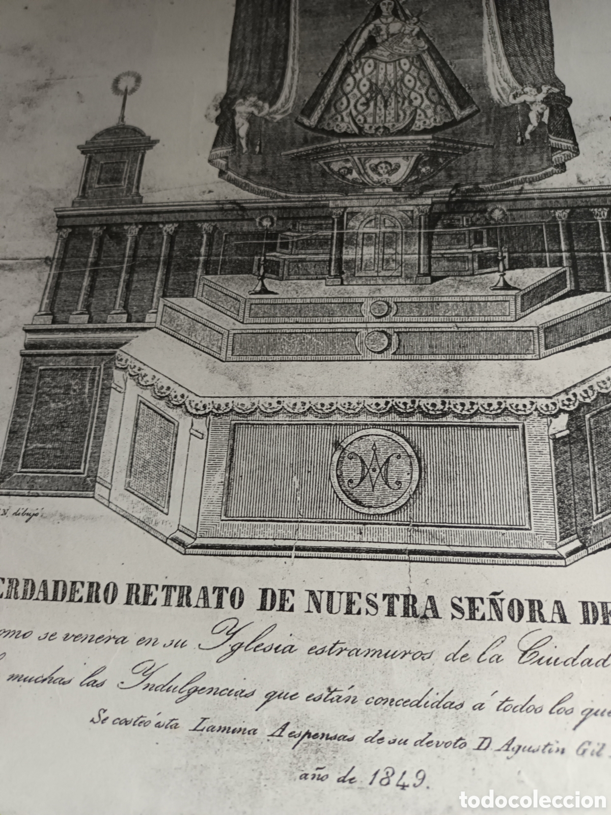 Antig&uuml;edades: L&aacute;mina Virgen de las Nieves - Foto 11