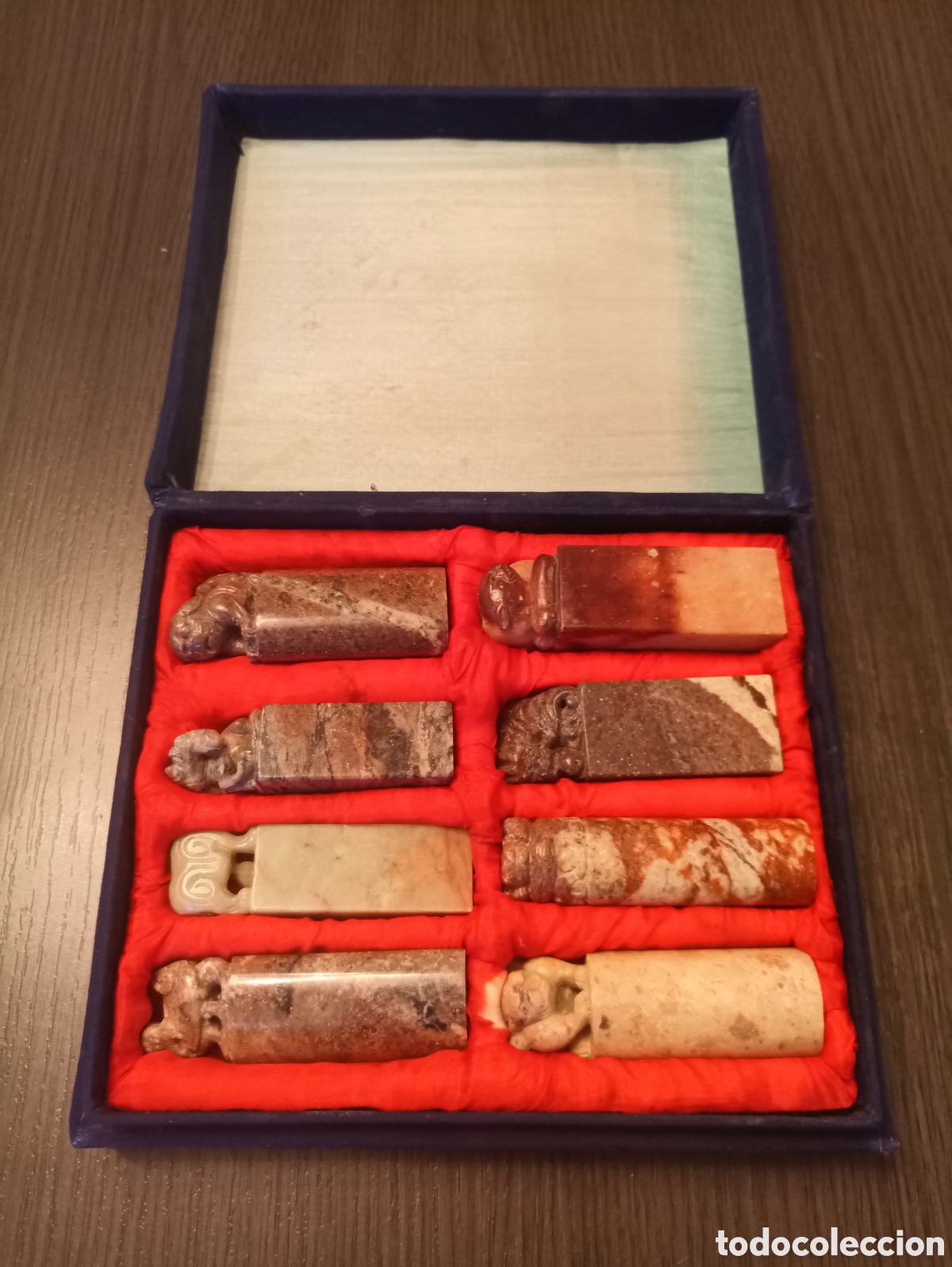 Antig&uuml;edades: Conjunto Antiguas Piedras-Sellos Chinas Figuras Animales