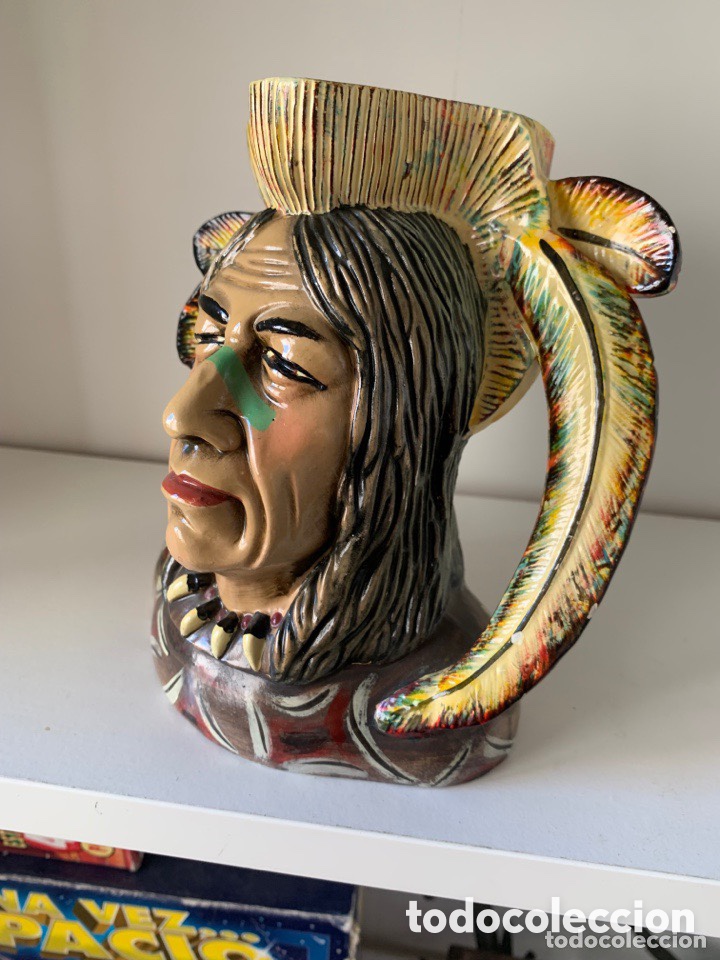 Antig&uuml;edades: JARRA CERVEZA. CABEZA INDIO - Foto 3
