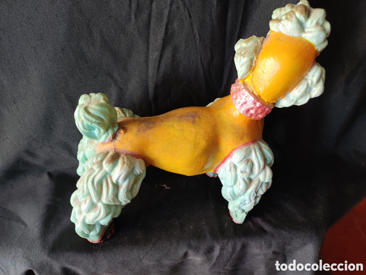 Antig&uuml;edades: Perro decorado piedra artificial - Foto 4