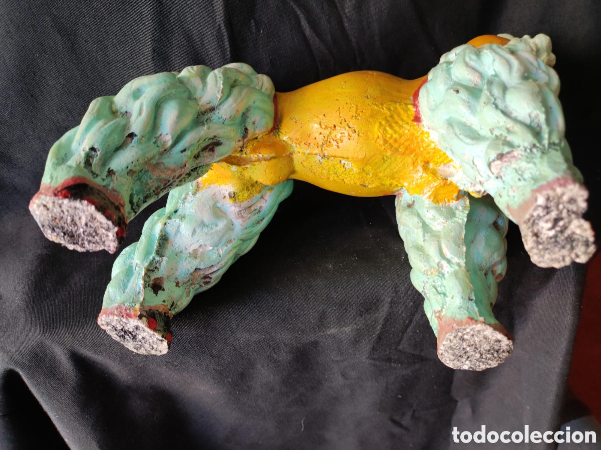Antig&uuml;edades: Perro decorado piedra artificial - Foto 5