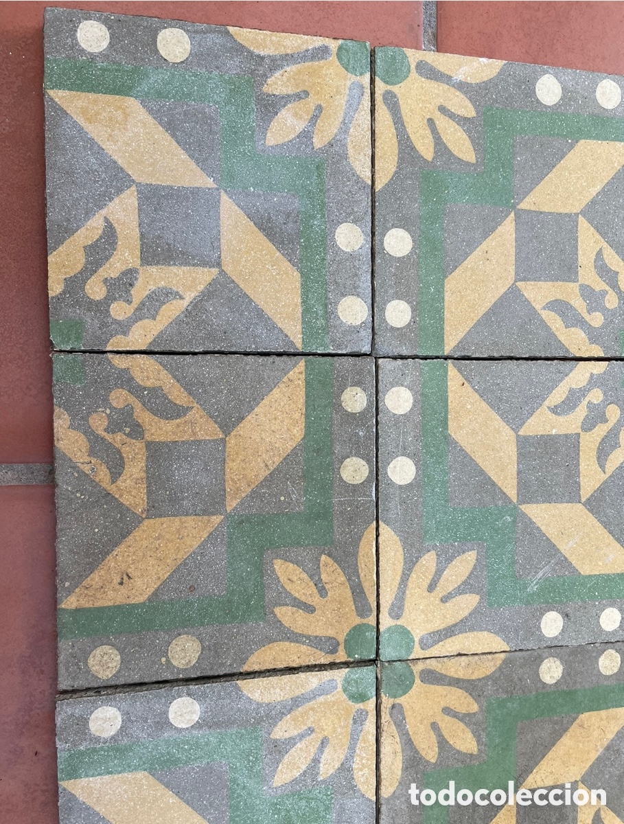 Antig&uuml;edades: 20 azulejos hidr&aacute;ulicos - Foto 4