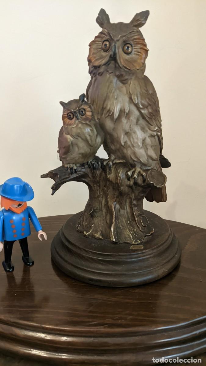 Antig&uuml;edades: PAREJA BUHOS G ARMANI CAPODIMONTE - Foto 2