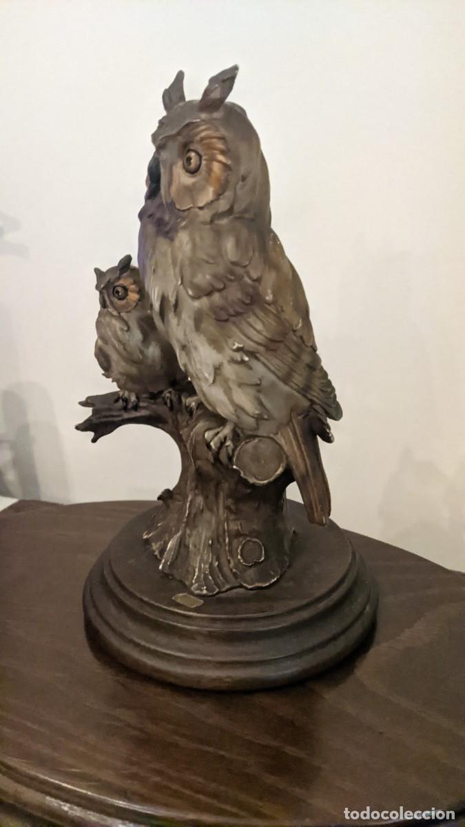 Antig&uuml;edades: PAREJA BUHOS G ARMANI CAPODIMONTE - Foto 3