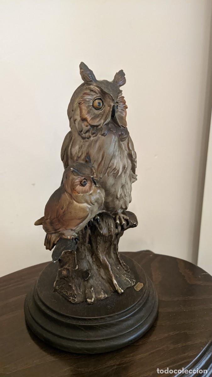 Antig&uuml;edades: PAREJA BUHOS G ARMANI CAPODIMONTE - Foto 4
