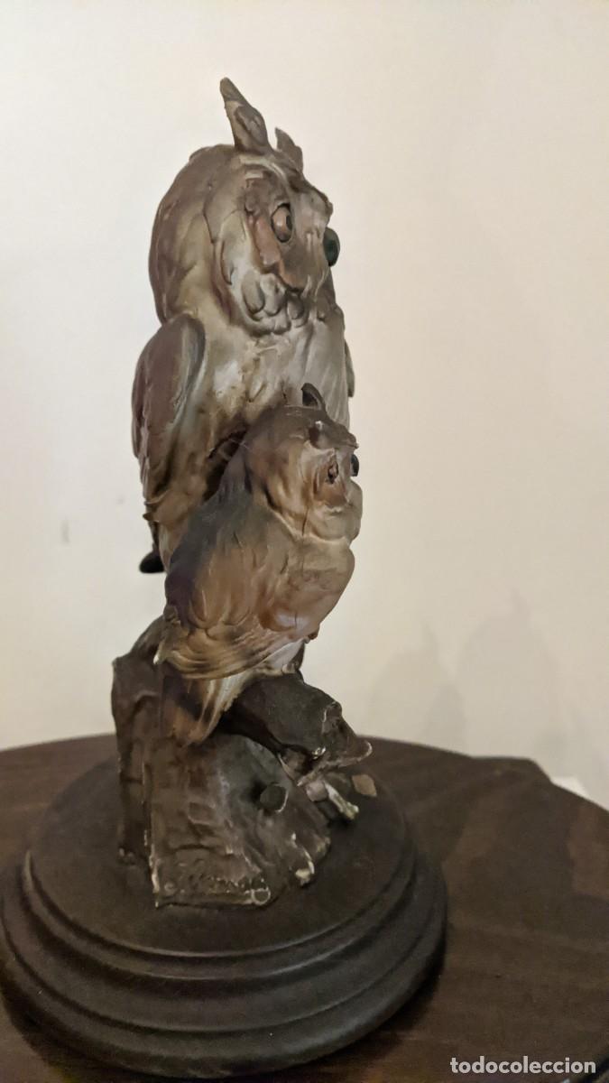Antig&uuml;edades: PAREJA BUHOS G ARMANI CAPODIMONTE - Foto 5