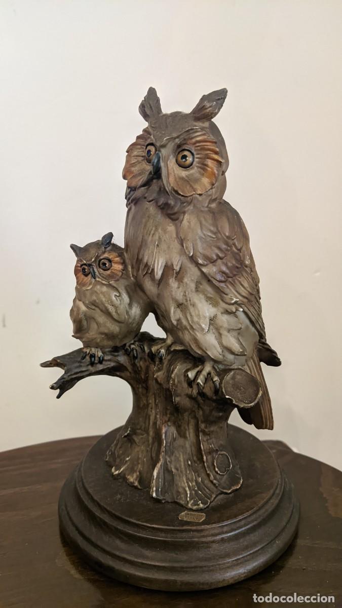 Antig&uuml;edades: PAREJA BUHOS G ARMANI CAPODIMONTE - Foto 8