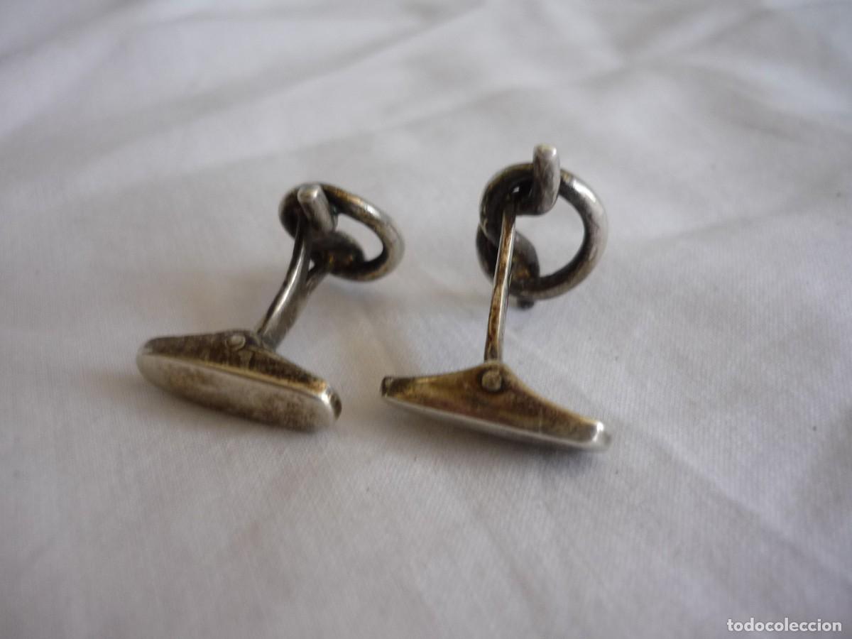 Antig&uuml;edades: Gemelos de plata 925 nudo - Foto 3