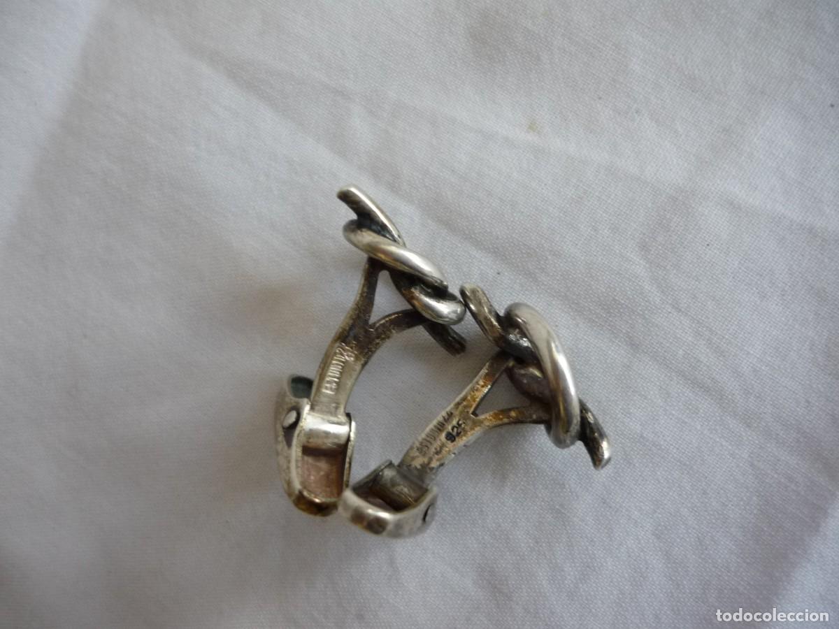 Antig&uuml;edades: Gemelos de plata 925 nudo - Foto 5