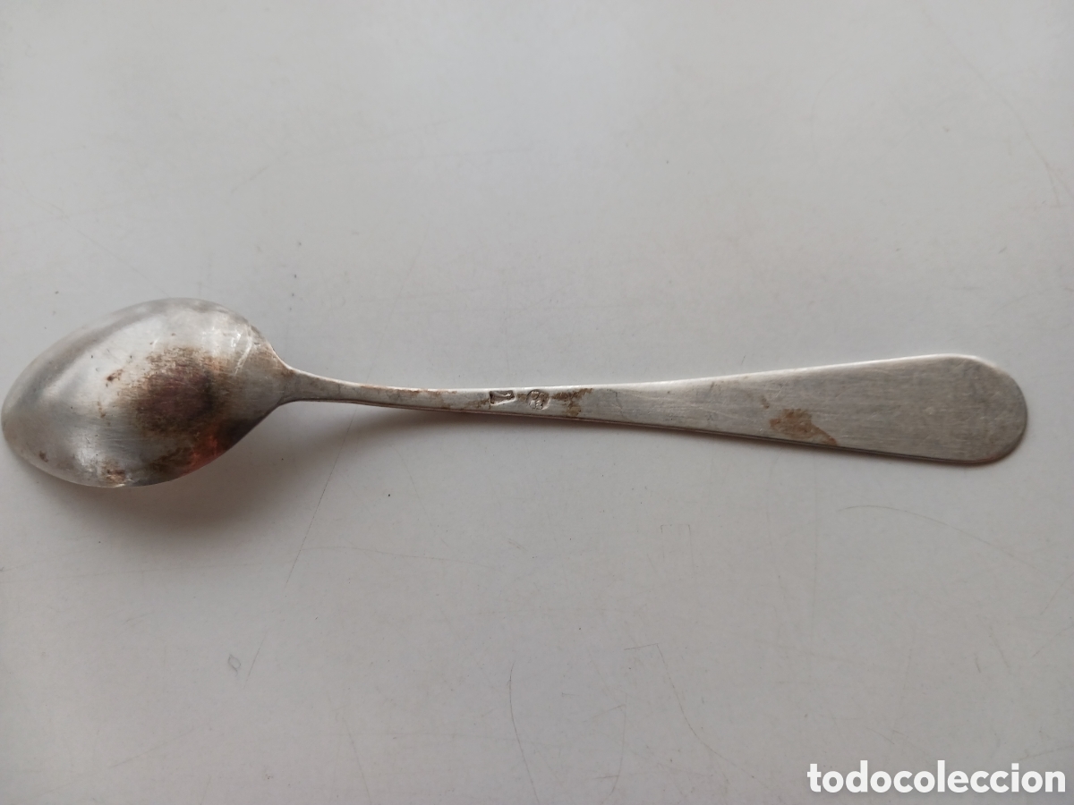 cucharillas de postre en plata con contraste de - Compra venta en  todocoleccion