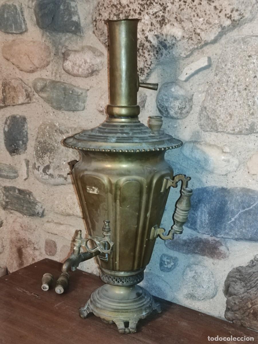 Antig&uuml;edades: Tetera rusa Samovar antigua - Foto 3