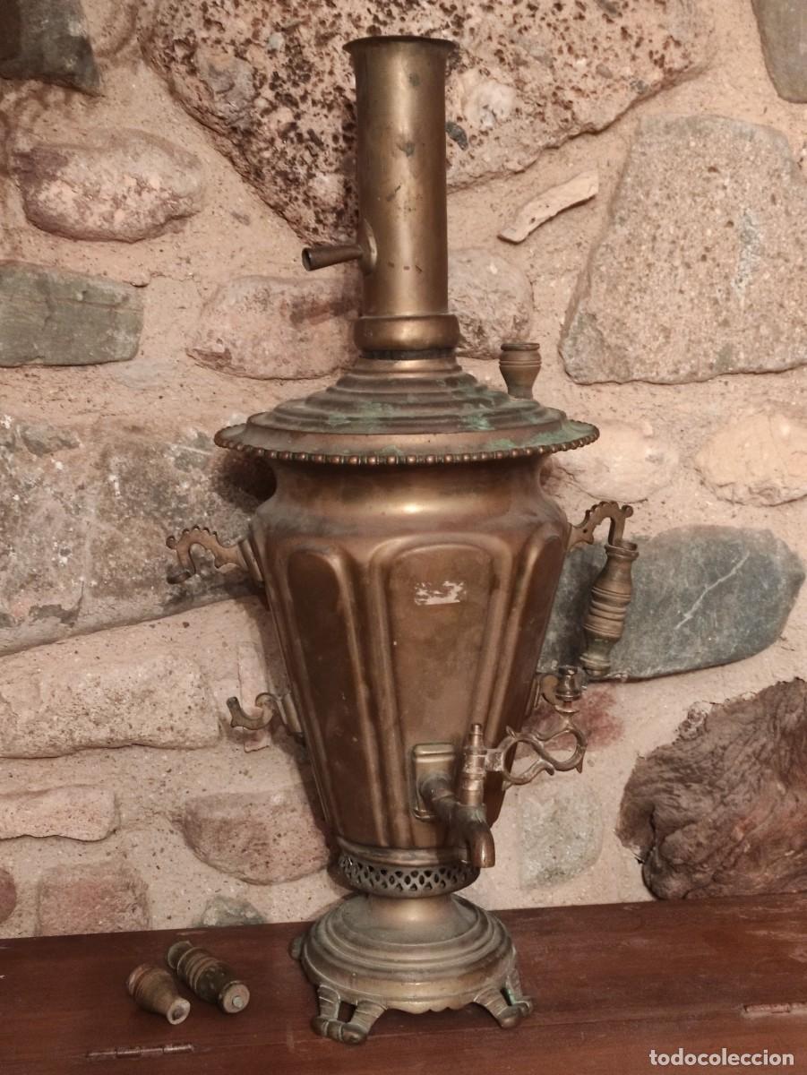 Antig&uuml;edades: Tetera rusa Samovar antigua - Foto 4