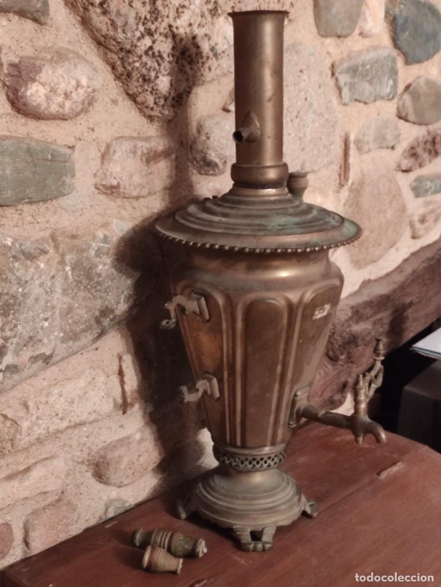 Antig&uuml;edades: Tetera rusa Samovar antigua - Foto 5