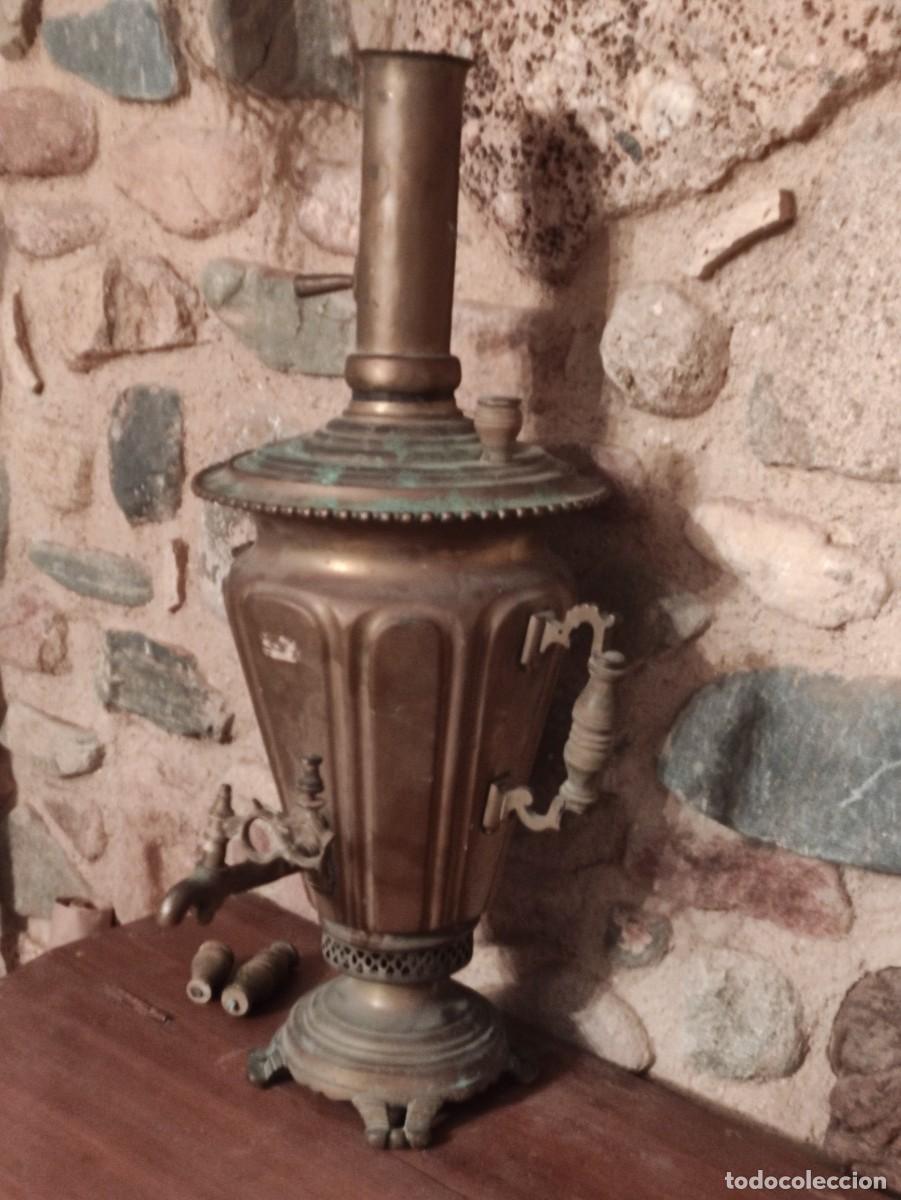 Antig&uuml;edades: Tetera rusa Samovar antigua - Foto 6