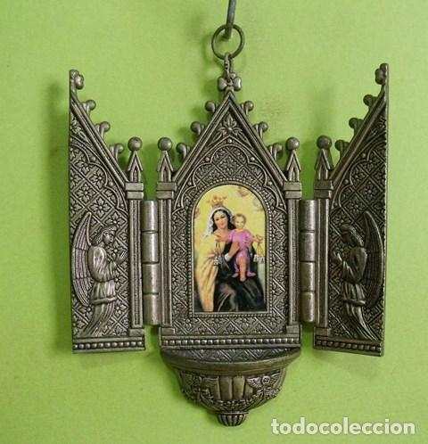 Antig&uuml;edades: Benditera Virgen del Carmen - Foto 1