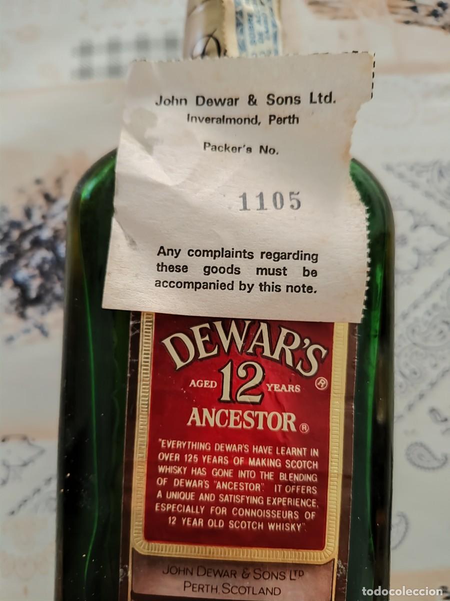 Antig&uuml;edades: Botella llena DEWAR&acute;S ANCESTOR 12 a&ntilde;os