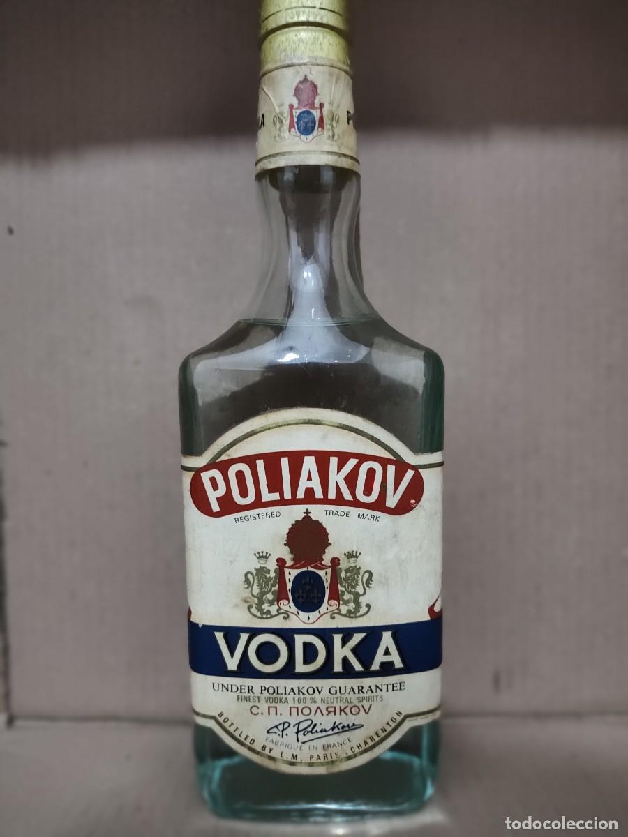 Antig&uuml;edades: Botella Vodka Poliakov Premium Fabricado en Francia