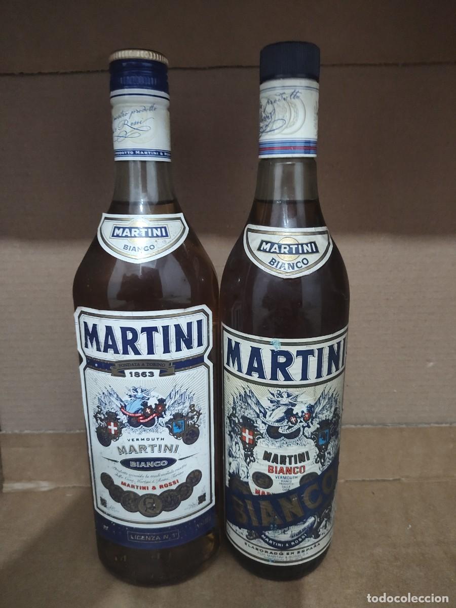 Antig&uuml;edades: Botellas antiguas de MARTINI BIANCO 1 LT. Lote