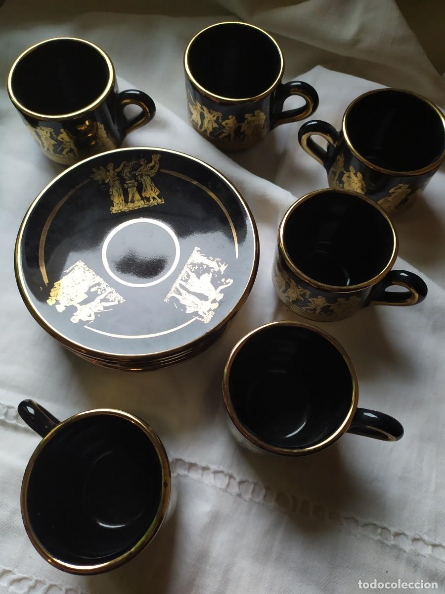 Antig&uuml;edades: JUEGO DE CAF&Eacute; CON DIBUJOS GRIEGOS - Foto 5
