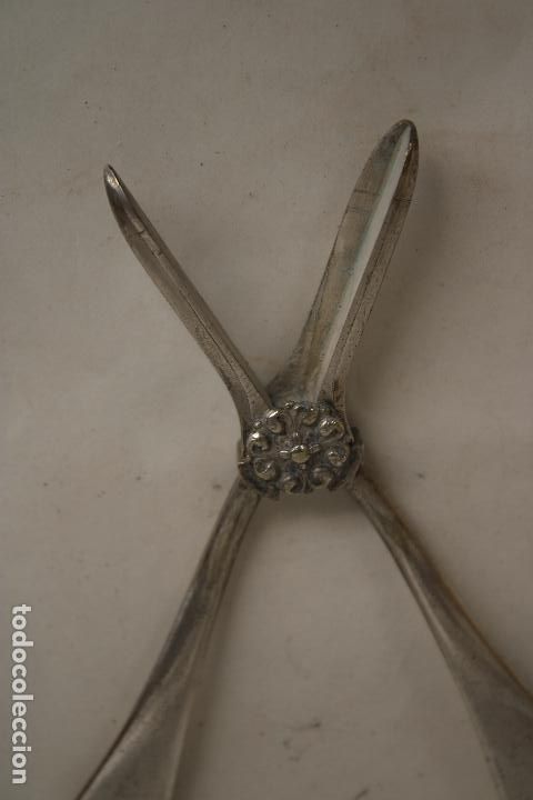 Antig&uuml;edades: tijera marisco plateada - Foto 2