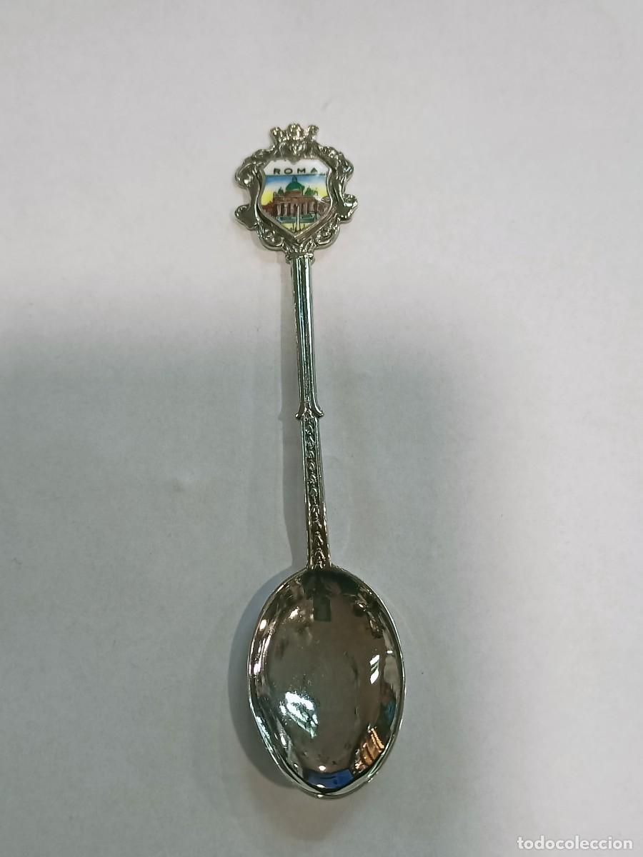 Antig&uuml;edades: Cucharilla souvenirs en plata 800. REF-1106 - Foto 1