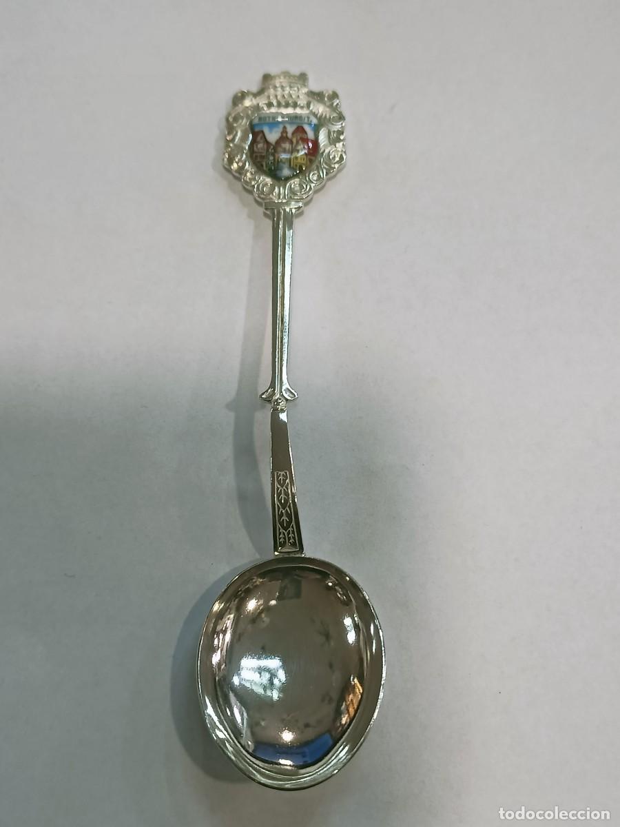 Antig&uuml;edades: Cucharilla souvenirs en plata 800. REF-9936 - Foto 1