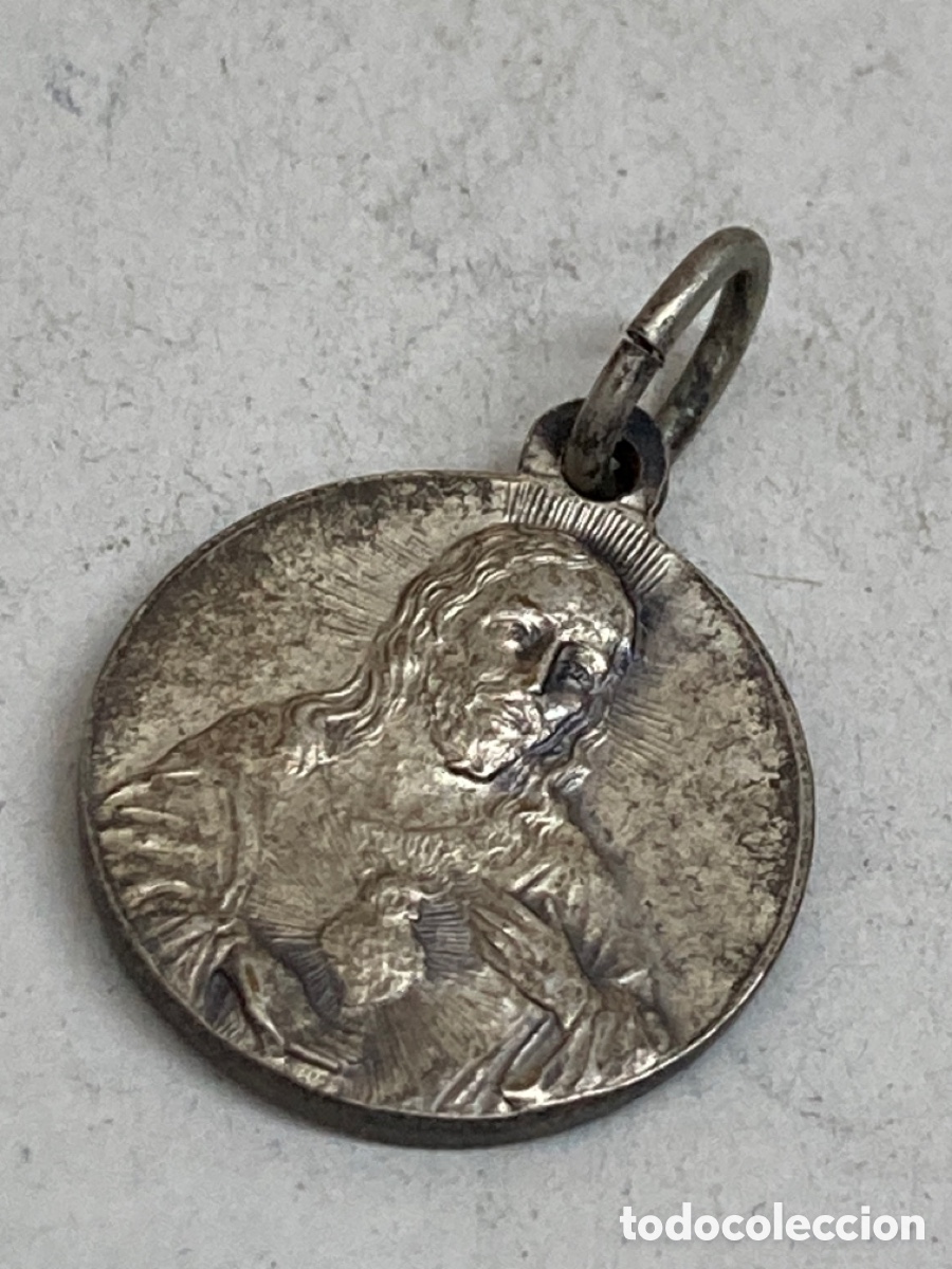 Antig&uuml;edades: Medalla religiosa met&aacute;lica - Foto 2