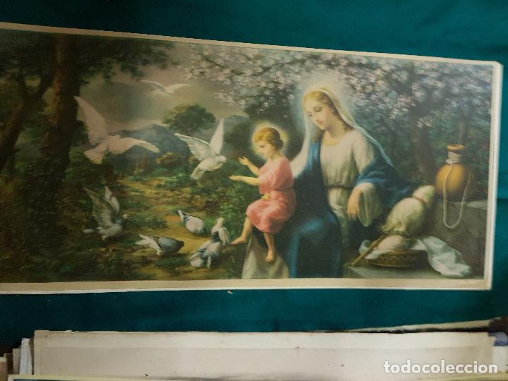 Antig&uuml;edades: VIRGEN EN EL BOSQUE 37X78 CM - Foto 1