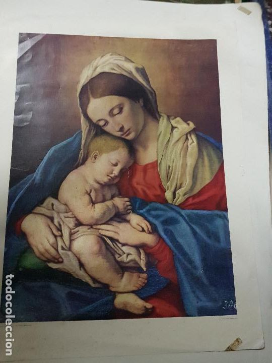 Antig&uuml;edades: VIRGEN 50X66 CM - Foto 1