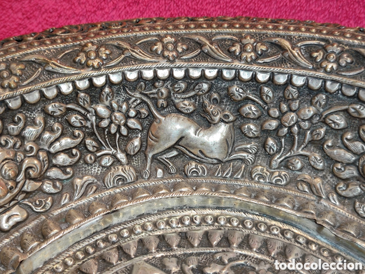 Antig&uuml;edades: PLATA, SILVER DISH, INDIA, INDIAN CUTCH SOLID SILVER DEEP DISH, XIX CENTURY - Foto 21