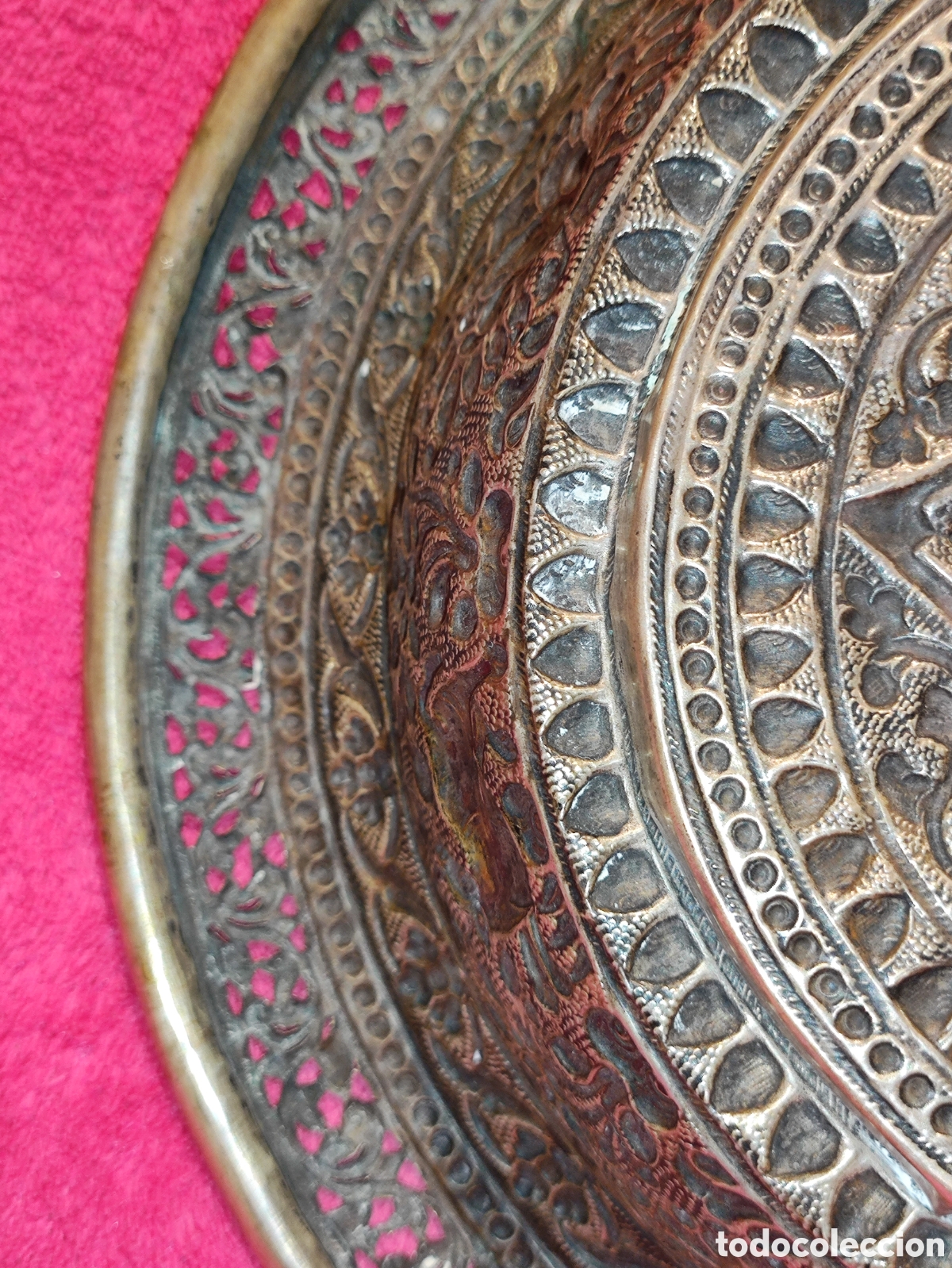 Antig&uuml;edades: PLATA, SILVER DISH, INDIA, INDIAN CUTCH SOLID SILVER DEEP DISH, XIX CENTURY - Foto 22