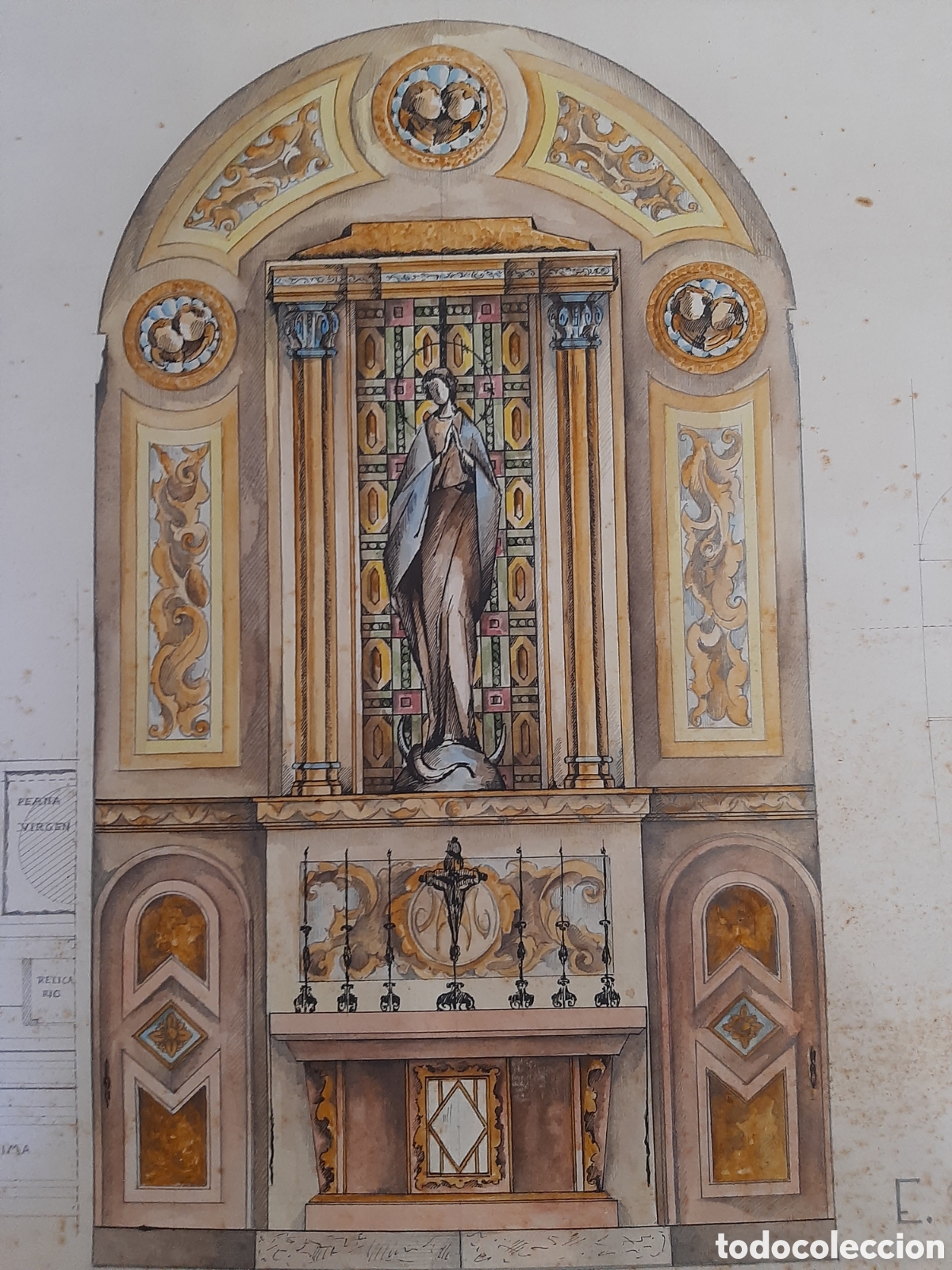 Antig&uuml;edades: PROYECTO ALTAR DIBUJO A COLOR - Foto 4