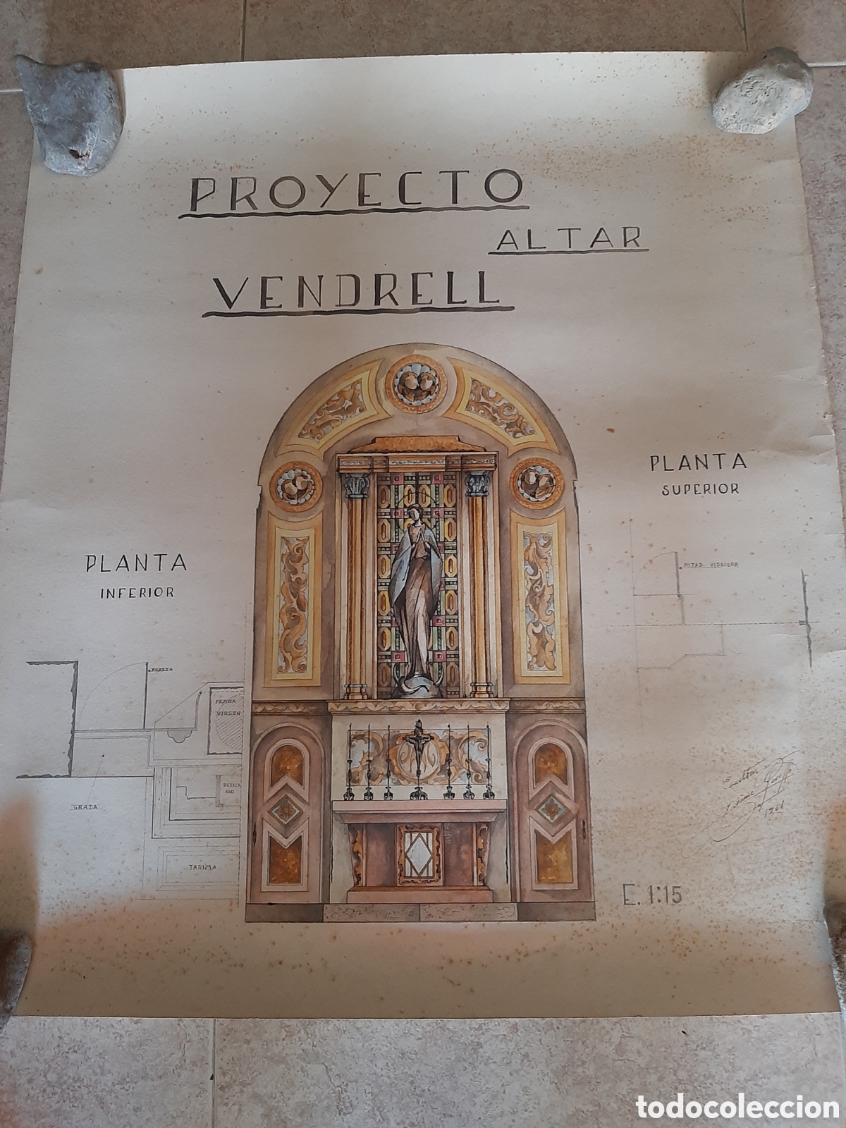 Antig&uuml;edades: PROYECTO ALTAR DIBUJO A COLOR - Foto 5