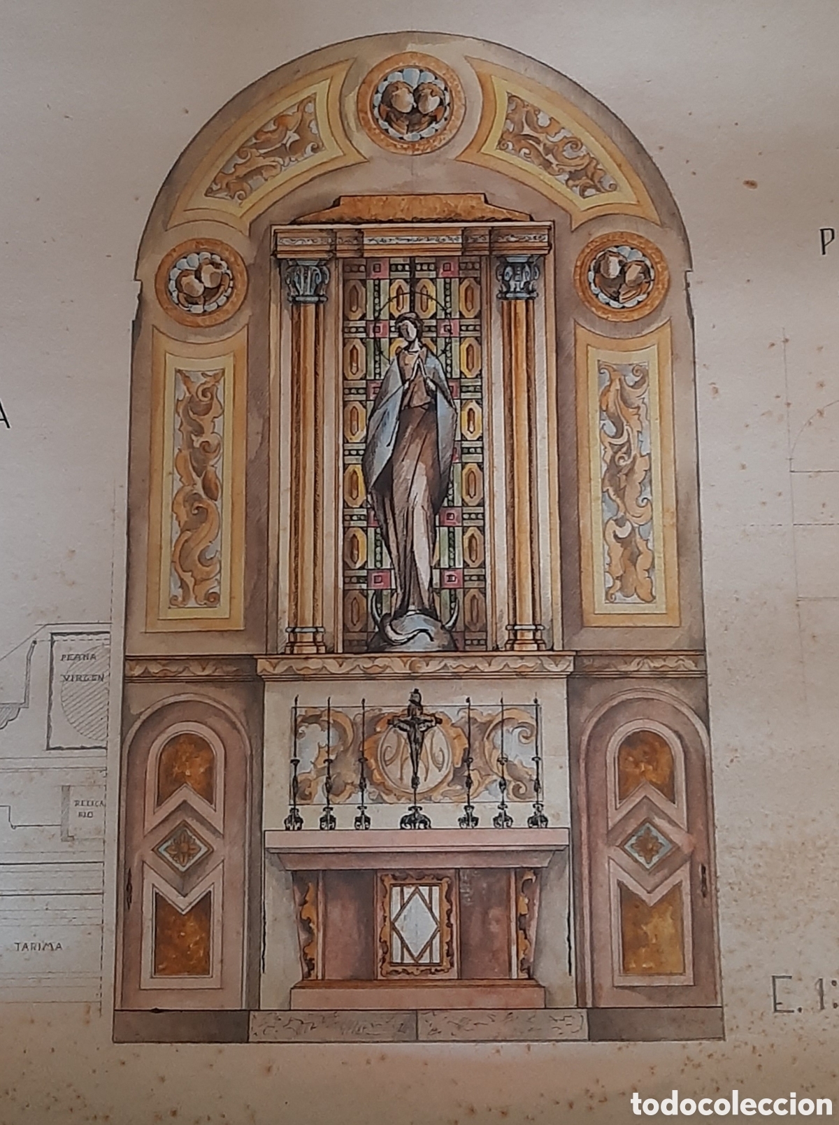 Antig&uuml;edades: PROYECTO ALTAR DIBUJO A COLOR - Foto 6