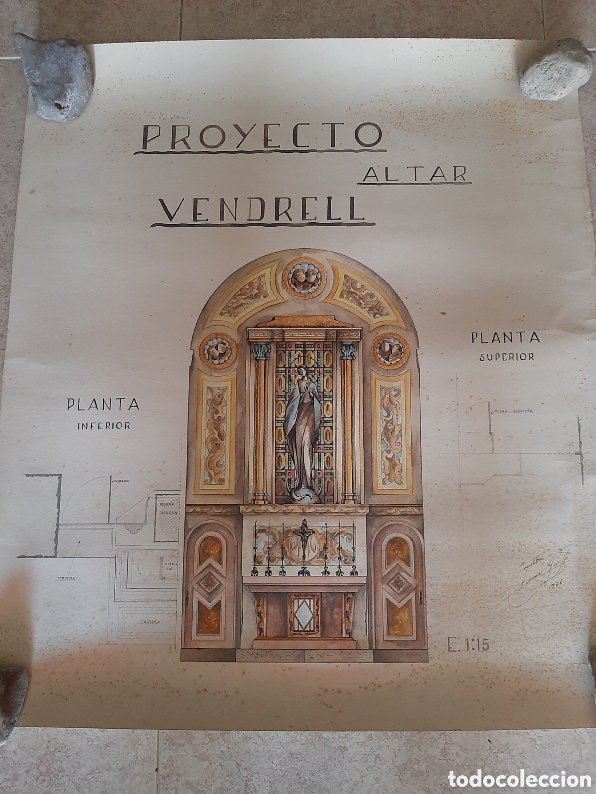 Antig&uuml;edades: PROYECTO ALTAR DIBUJO A COLOR - Foto 7